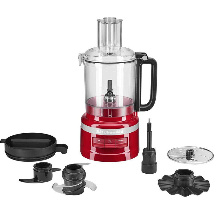 KitchenAid 9 Cup Food Processor, Empire Red (K50013-RD) - Open Box