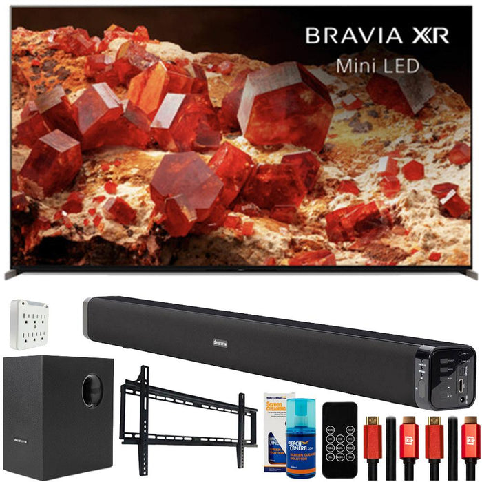 Sony BRAVIA XR 65" X93L Mini LED 4K HDR TV 2023 with Deco Gear Home Theater Bundle