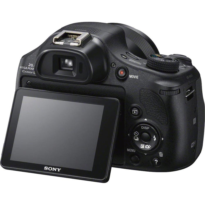 Sony DSC-HX400V/B 50x Optiical Zoom 4K Stills Digital Camera 16GB Kit