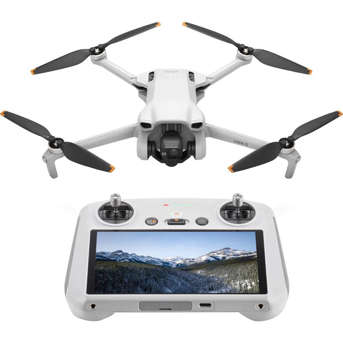 DJI Mini 3 Photography Drone and DJI RC Remote Controller with Screen - Open Box