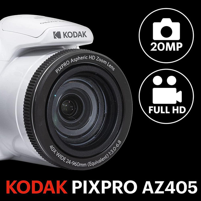 Kodak PIXPRO Astro Zoom 20MP Digital Camera 40X Optical Zoom 24mm - Open Box