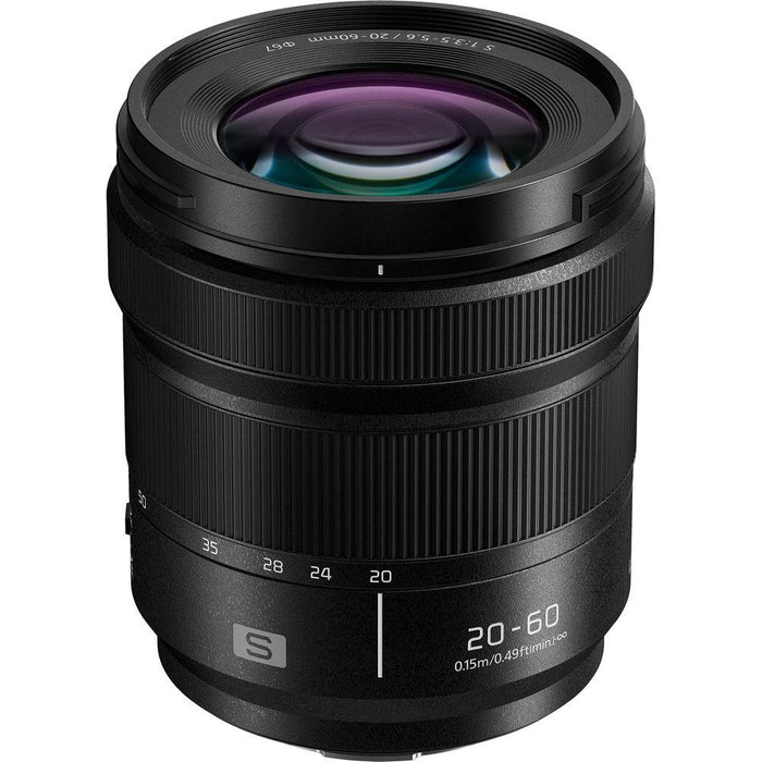 Panasonic LUMIX S 20-60mm f/3.5-5.6 Lens for L-Mount Mirrorless FF Cameras - Open Box