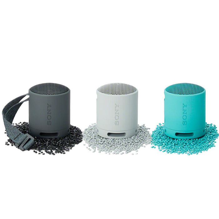 Sony SRSXB100/H XB100 Compact Bluetooth Wireless Speaker, Grey