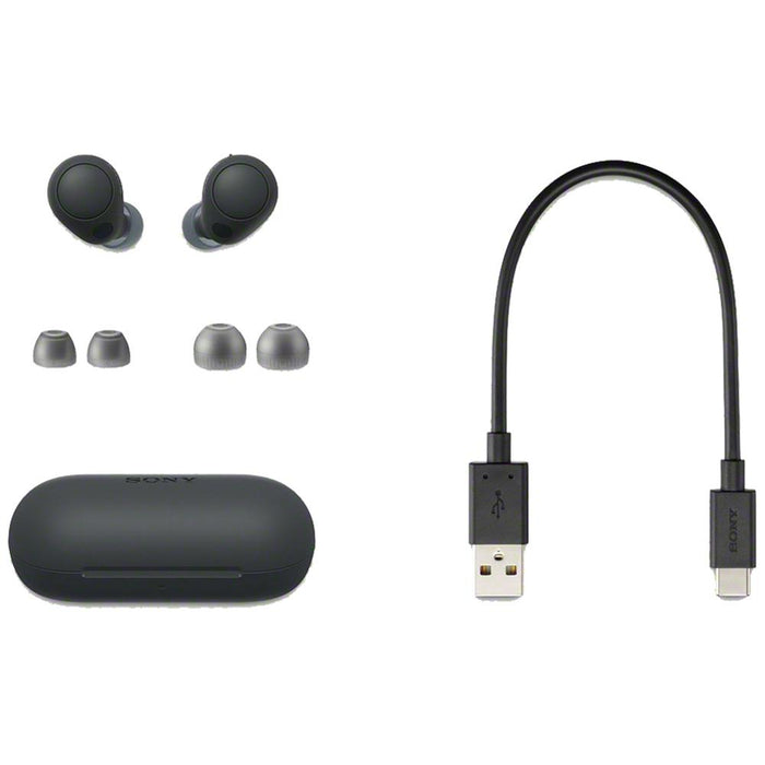 Sony WF-C700N Truly Wireless In-Ear Headphones, Black w/ Warranty Bundle