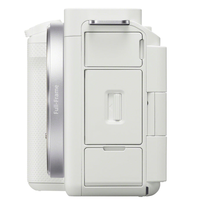 Sony ZV-E1 Full Frame Mirrorless Vlog Camera White +24-105mm F4 G OSS Lens Kit Bundle