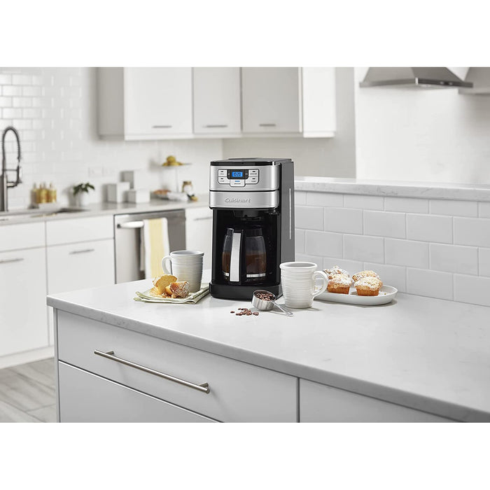 Cuisinart DGB-400SSFR Grind and Brew 12 Cup Coffeemaker, Silver - Factory Refurbished