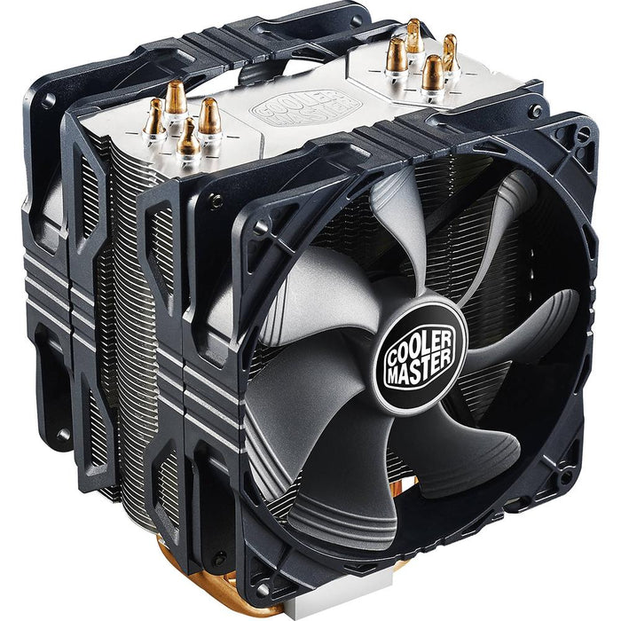 Cooler Master Hyper 212X CPU Cooler with Dual 120mm PWM Fans, Black
