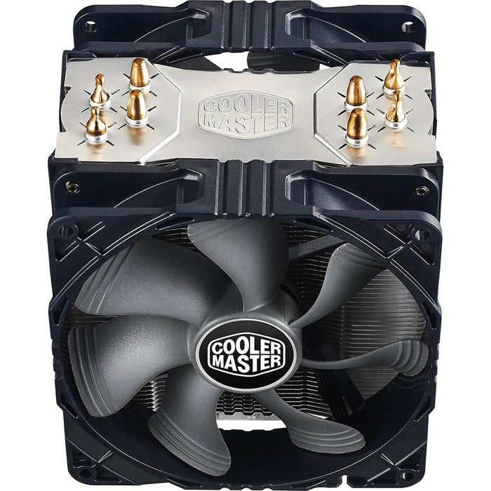 Cooler Master Hyper 212X CPU Cooler with Dual 120mm PWM Fans, Black