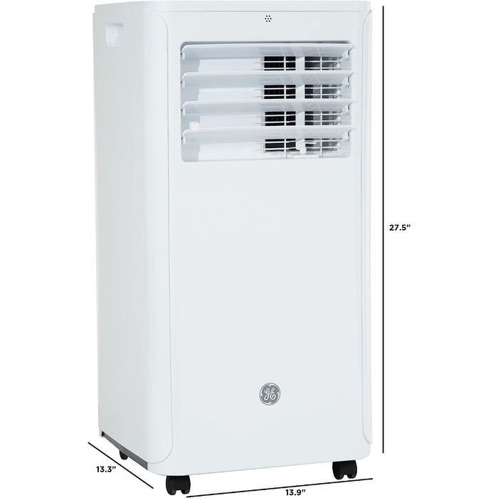 GE 6,100 BTU Portable Air Conditioner with Dehumidifier, Remote, White, Refurbished