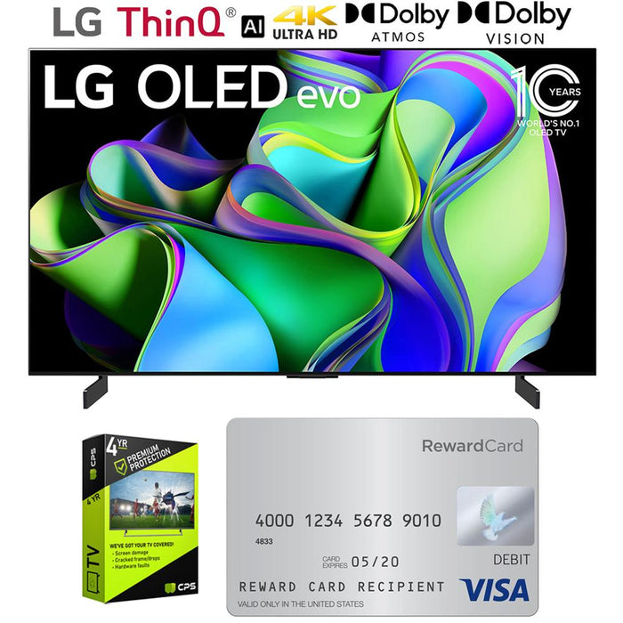 LG OLED evo C3 55 HDR 4K Smart OLED TV (2023) w/ 4 Yr Warranty +