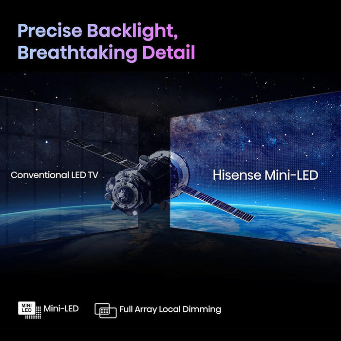 Hisense 55 Inch U7 Series Mini-LED ULED 4K Google TV 2023 Model - 55U7K