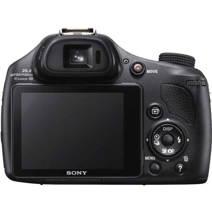 Sony DSC-HX400V/B 50x Optiical Zoom 4K Stills Digital Camera 64GB Kit