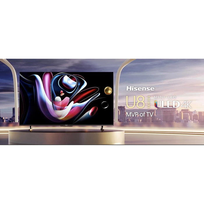 Hisense 55 Inch Class U8 Series 4K Mini-LED ULED Google TV with 2 Year Warranty