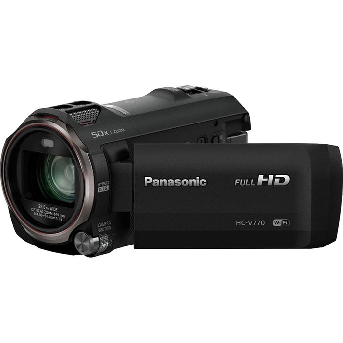 Panasonic HC-V770K HD Camcorder 64GB Bundle