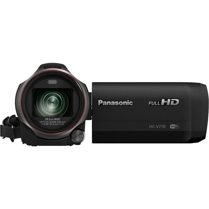 Panasonic HC-V770K HD Camcorder 64GB Bundle