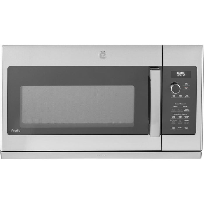 GE Profile 2.2 Cu Ft. Over-the-Range Sensor Microwave Oven Stainless Steel Open Box