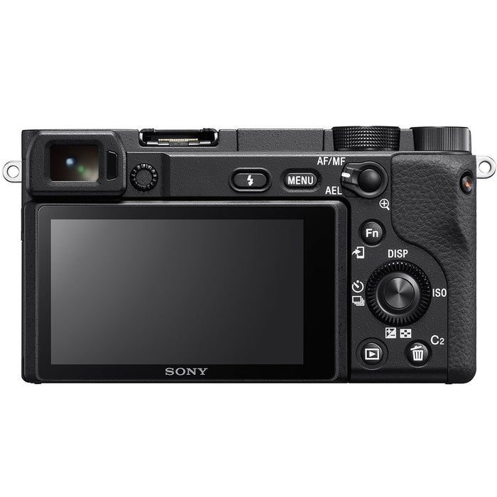 Sony a6400 Mirrorless Camera Body ILCE-6400/B + 2 Battery, Mic, 128GB & More Bundle