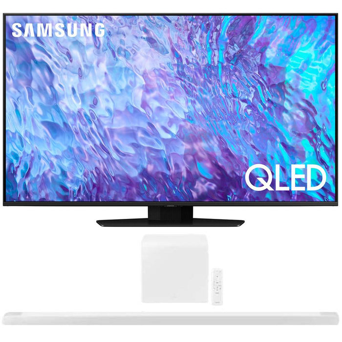 Samsung 75 Inch QLED 4K Smart TV 2023 with 3.1.2ch Soundbar White
