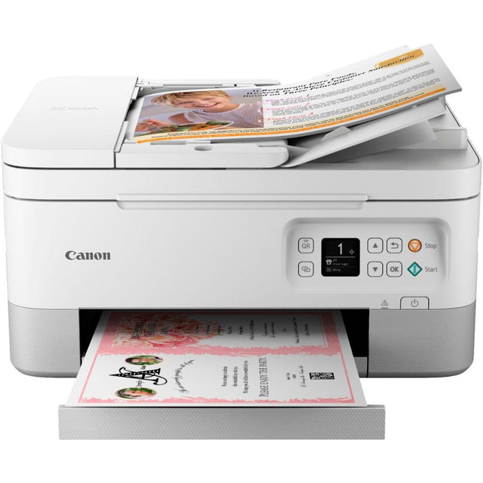 Canon PIXMA TR7020a Wireless Inkjet All-in-One Printer - White - Open Box