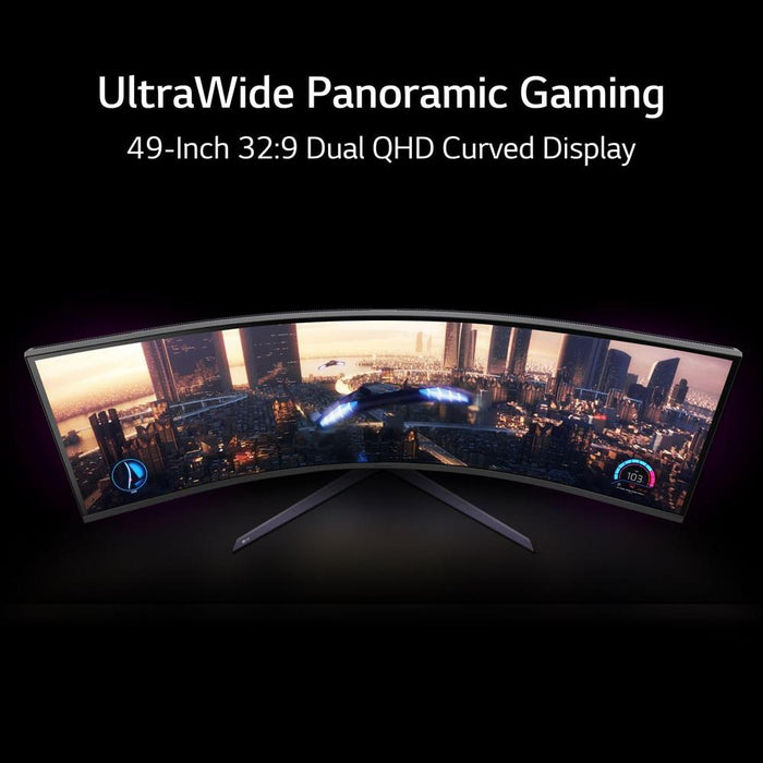 LG 49" Curved UltraGear DQHD 1ms 240Hz Monitor, VESA DisplayHDR 1000 (49GR85DC-B)