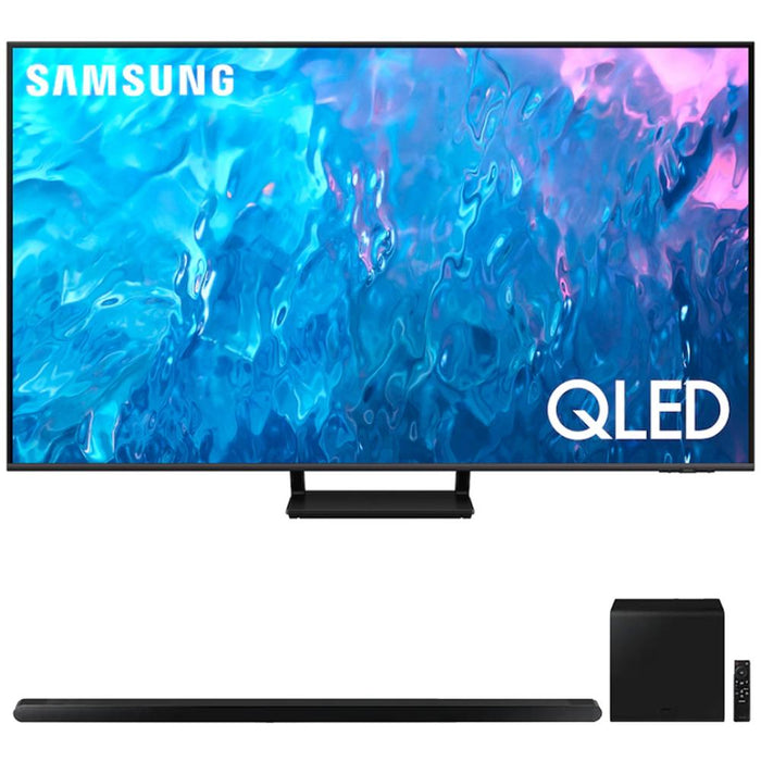 Samsung QN85Q70CA 85 Inch Q70C QLED 4K Smart TV (2023) w/ 3.2.1ch Soundbar Black