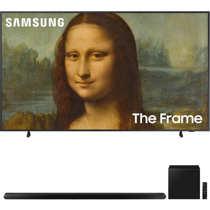 Samsung 85" The Frame QLED 4K UHD Quantum HDR Smart TV w/ 3.2.1ch Soundbar Black