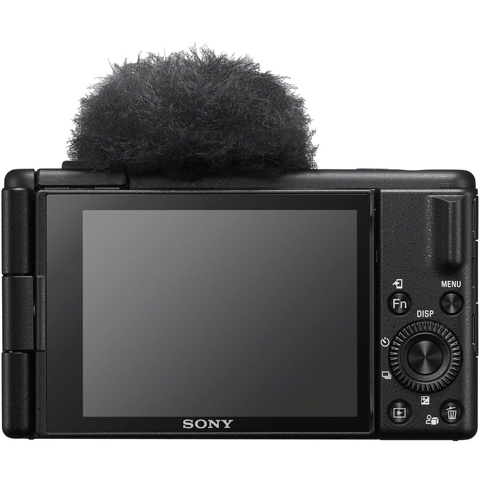Sony ZV-1 II Vlog 4K Camera + ACCVC1 Vlogger Tripod Kit Content Creator Black Bundle