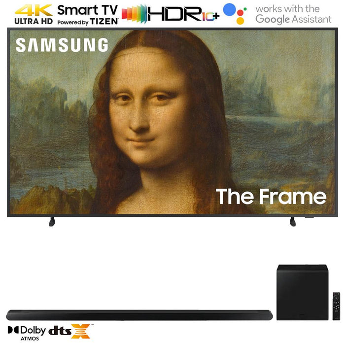 Samsung 75" The Frame QLED 4K UHD Quantum HDR Smart TV w/ 3.2.1ch Soundbar Black