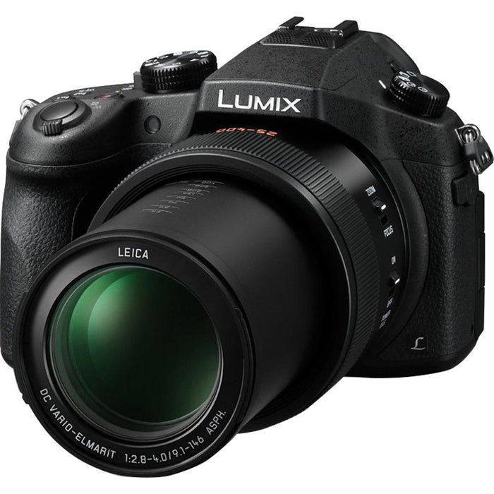 Panasonic LUMIX FZ1000 4K QFHD/HD 16X Long Zoom Digital Camera 32GB Bundle (Black)