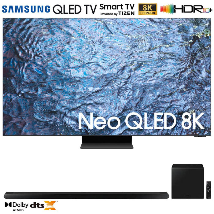 Samsung QN65QN900C 65" Neo QLED 8K Smart TV (2023) w/ 3.2.1ch Soundbar Black