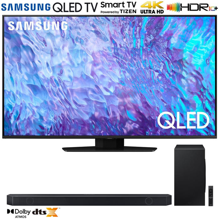 Samsung QN65Q80CA 65" QLED 4K Smart TV (2023) w/ Q-series 7.1.2 Ch. Soundbar