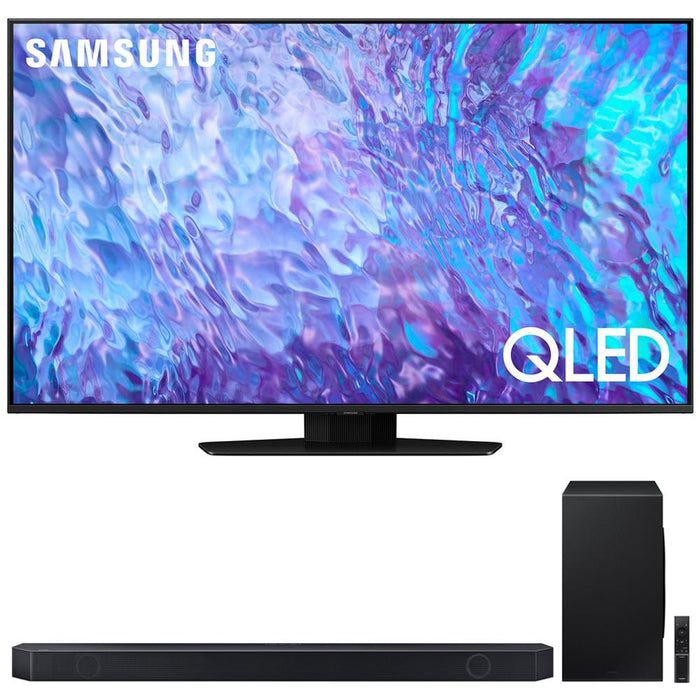 Samsung QN55Q80CA 55 Inch QLED 4K Smart TV (2023) w/ Q-series 7.1.2 Ch. Soundbar