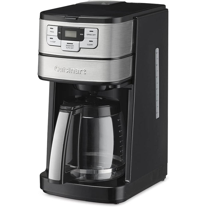 Cuisinart Grind and Brew 12 Cup Coffeemaker Silver Renewed