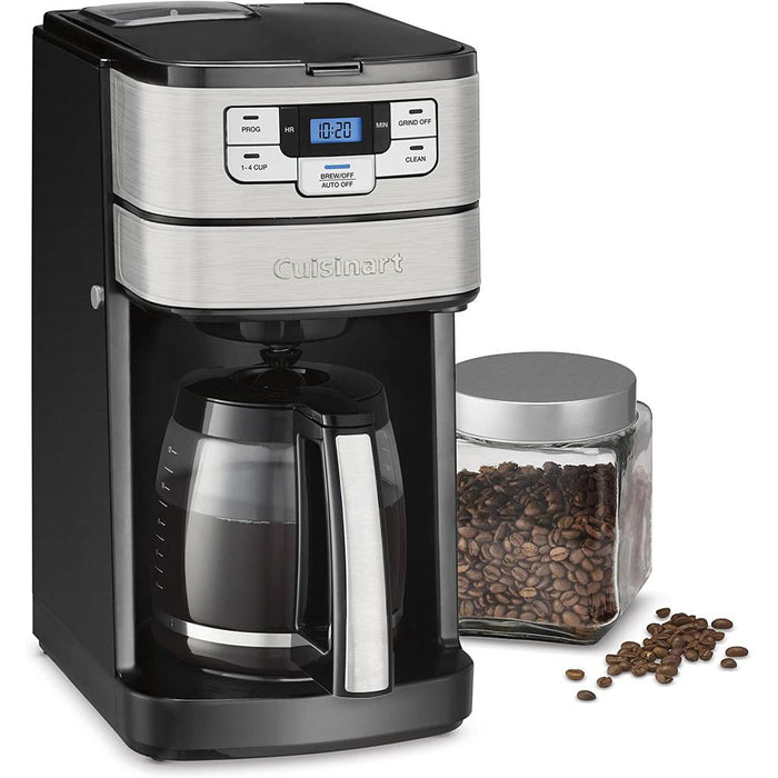 Cuisinart Grind and Brew 12 Cup Coffeemaker Silver Renewed