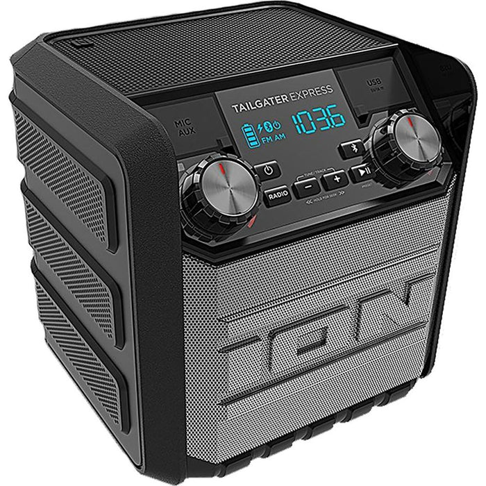 Ion Audio Tailgater Express 20W Water-Proof Bluetooth Compact Speaker (Black) Refurbished