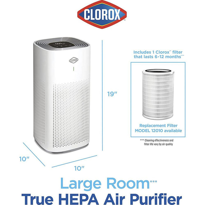 Clorox Clorox Large Room Air Purifier, True HEPA Filter, up to 1,500 Sq. Ft. Capacity