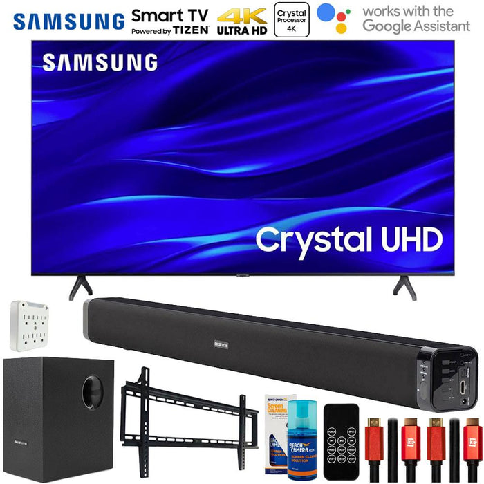 Samsung 55" TU690T Crystal UHD 4K HDR Smart TV 2023 with Deco Gear Home Theater Bundle