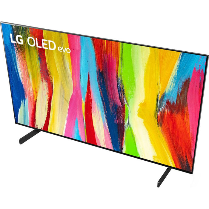 LG OLED48C2PUA 48 Inch HDR 4K Smart OLED Evo TV, 2022 - (Refurbished) - Open Box
