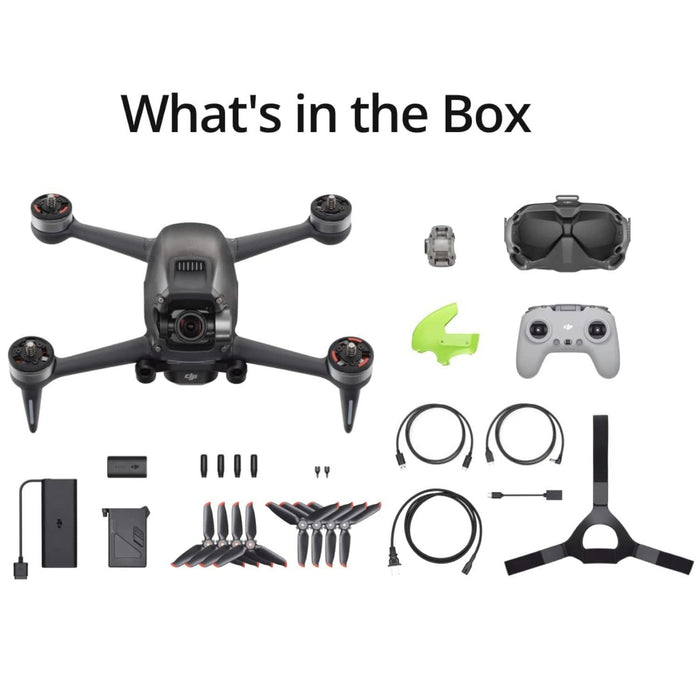 DJI FPV Combo Drone 4K Quadcopter with Goggles & Remote + 2 Battery On The Go Bundle