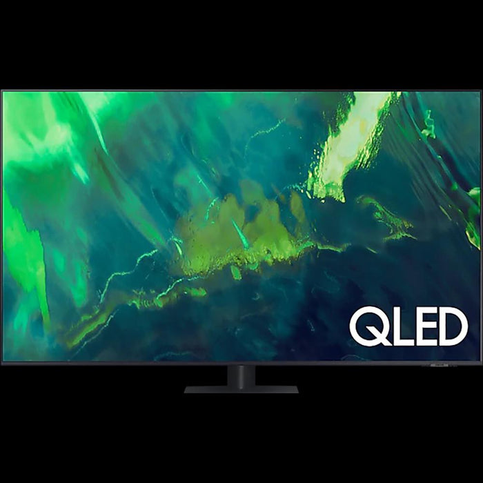 Samsung 65 Inch QLED 4K UHD Smart TV 2021 Renewed with Monster Cable Bundle