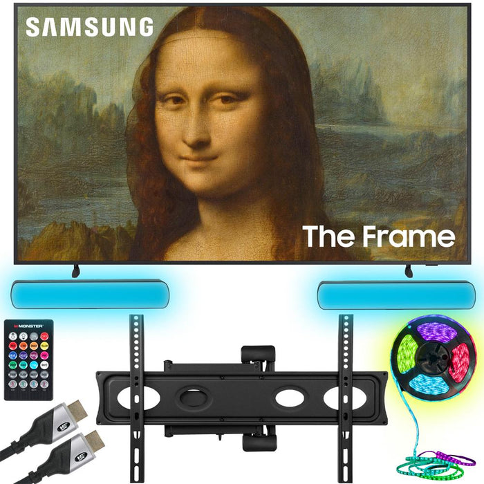 Samsung QN43LS03BA 43" The Frame QLED 4K UHD Smart TV w/ Monster TV Wall Mount Kit