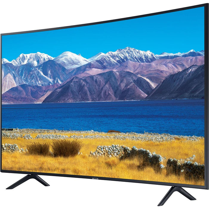 Samsung UN65TU8300 65" HDR 4K UHD Smart Curved TV w/ Monster TV Wall Mount Kit