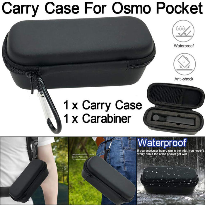 Deco Essentials DJI Osmo Pocket Hard Shell Waterproof Carrying Case with Carabiner - Open Box