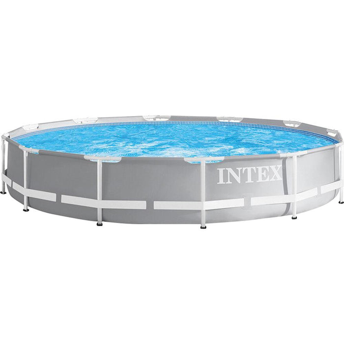 Intex Prism Frame Above Ground Pool Set with Filter Pump (12' x 30") - Open Box