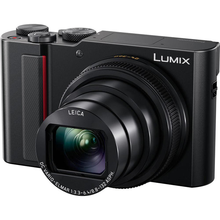Panasonic LUMIX 4K Digital Camera ZS200D, 20MP, 24-360mm LEICA DC Lens Zoom - Open Box