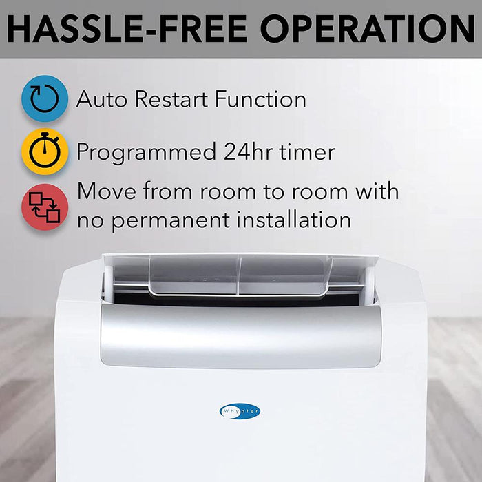 Whynter 14,000 BTU 3-in-1 Portable Air Conditioner with Dehumidifier and Fan - Open Box