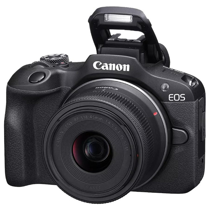 Canon EOS R100 Mirrorless Camera with RF-S18-45mm F4.5-6.3 IS STM Lens Kit (6052C012)