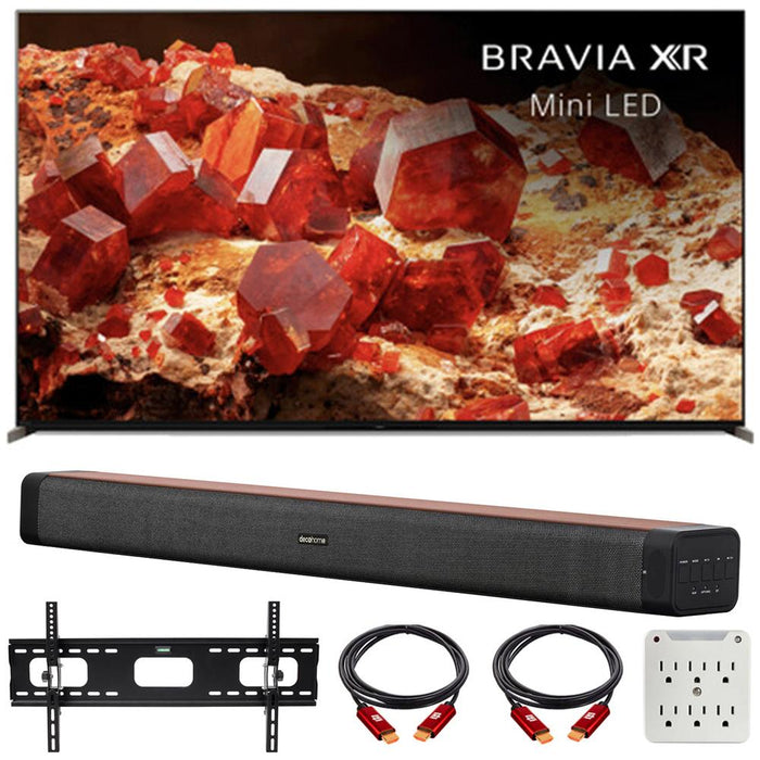 Sony BRAVIA XR 75" X93L Mini LED 4K HDR TV 2023 w/ Deco Home 60W Soundbar Bundle