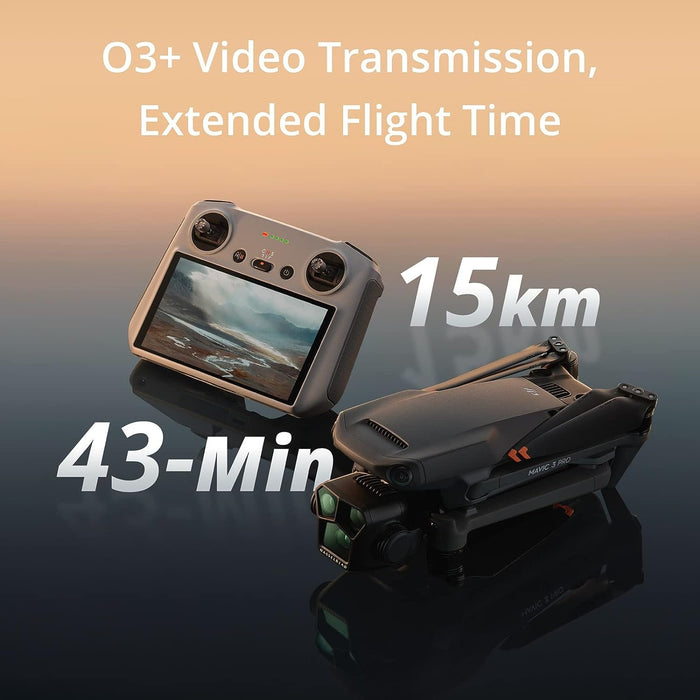 DJI Mavic 3 Pro Drone with Hasselblad Camera + DJI RC Remote + 2 Battery Bundle
