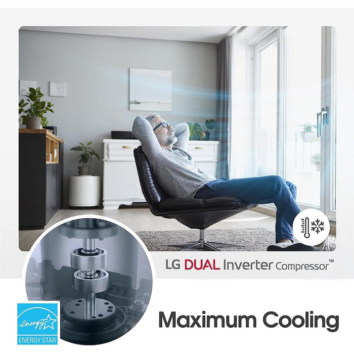 LG 10000 BTU Portable Air Conditioners Dual Inverter Wheels Renewed